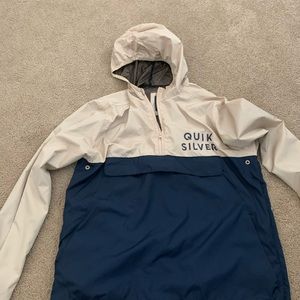 Quicksilver packable windbreaker pullover Boys XL